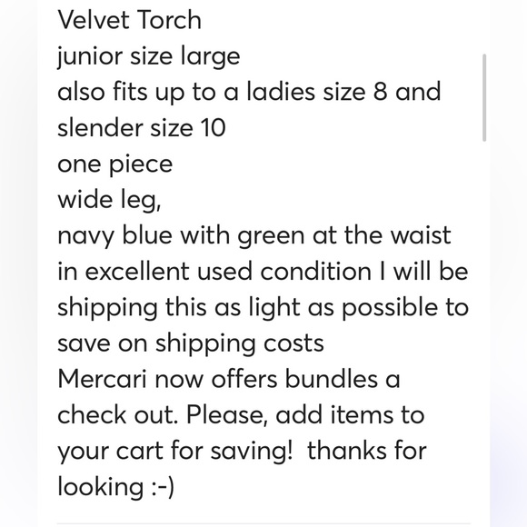 Velvet Torch One shoulder jumpsuit navy green Juniors size L - Picture 11 of 16